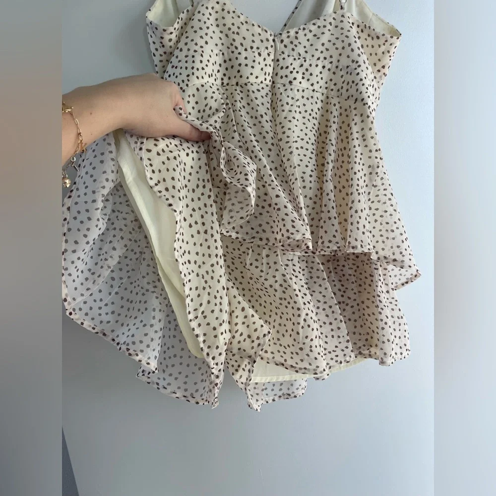 LULUS Tiered Romper - Picture 10 of 10